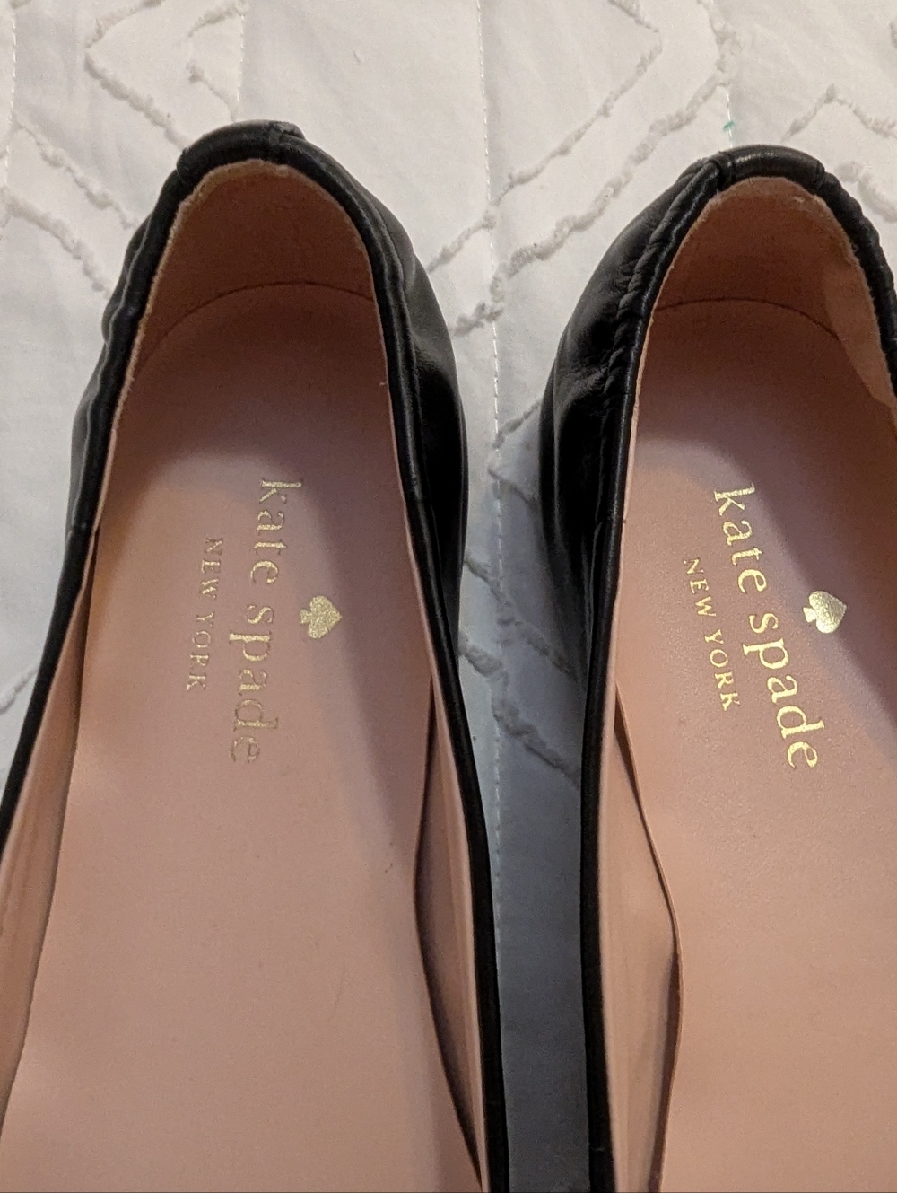 Kate Spade Black Leather Ballet Flats - Picture 4 of 4